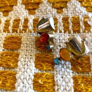 Semi-precious stone earrings